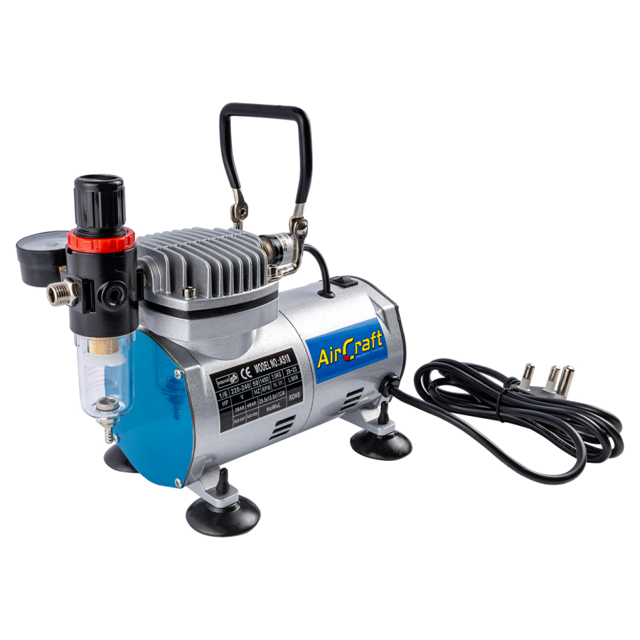 (image for) Compressor For Airbrush 1 Cyl. W/reg & Filter