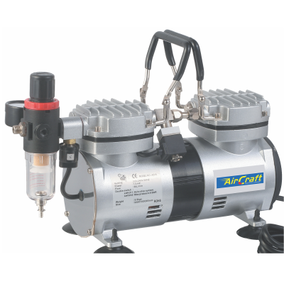 (image for) Compressor For Airbrush 2cyl W/reg.& Filter
