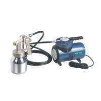 (image for) Compressor & Low Pressure Spray Gun Kit With Hose