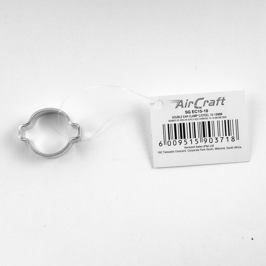 (image for) Double Ear Clamp C/steel 15-18mm