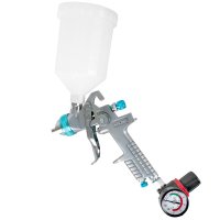 (image for) Spray Gun Hvlp 1.4mm Nozzle With Spare 1.7mm Nozzle Kit And Regulator