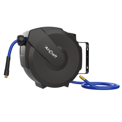 (image for) Air Hose Reel 15m 12mm Od X 8mm Id Pu Hose Auto Retract