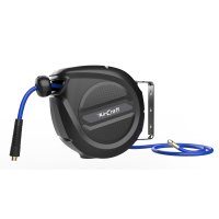 (image for) Air Hose Reel 9m 12mm Od X 8mm Id Pu Hose Auto Retract