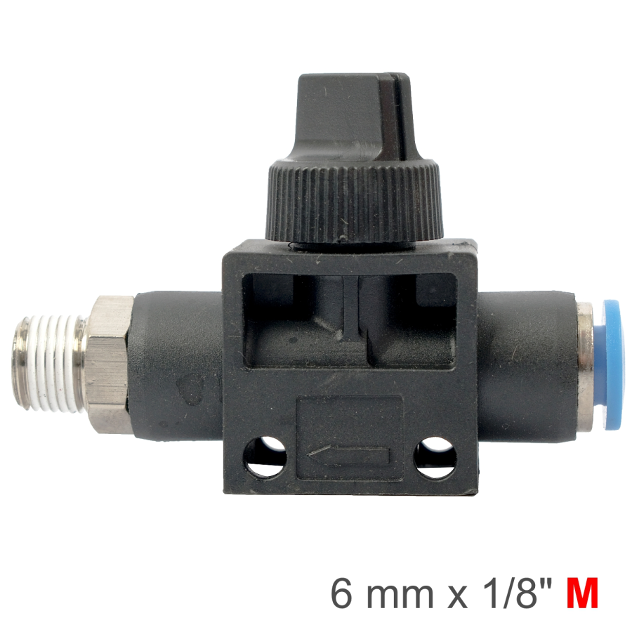 (image for) Pu Hose Fitting Valve 6mm X 1/8'm