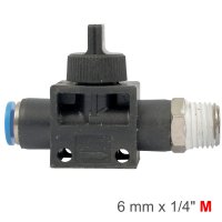 (image for) Pu Hose Fitting Valve 6mm X 1/4'm