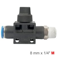(image for) Pu Hose Fitting Valve 8mm X 1/4'm