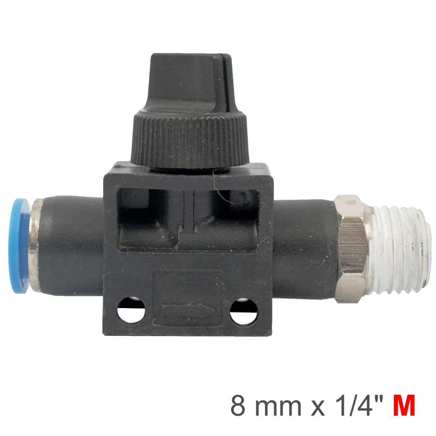 (image for) Pu Hose Fitting Valve 8mm X 1/4'm