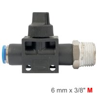 (image for) Pu Hose Fitting Valve 6mm X 3/8'm
