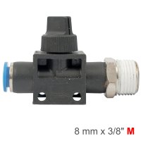 (image for) Pu Hose Fitting Valve 8mm X 3/8'm