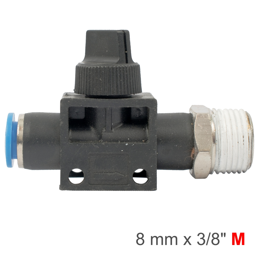(image for) Pu Hose Fitting Valve 8mm X 3/8'm