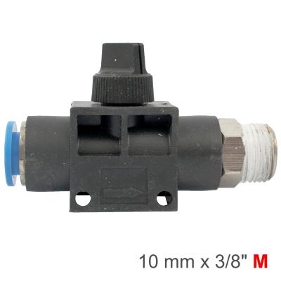 (image for) Pu Hose Fitting Valve 10mm X 3/8'm