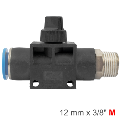(image for) Pu Hose Fitting Valve 12mm X 3/8'm
