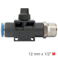 (image for) Pu Hose Fitting Valve 12mm X 1/2'm