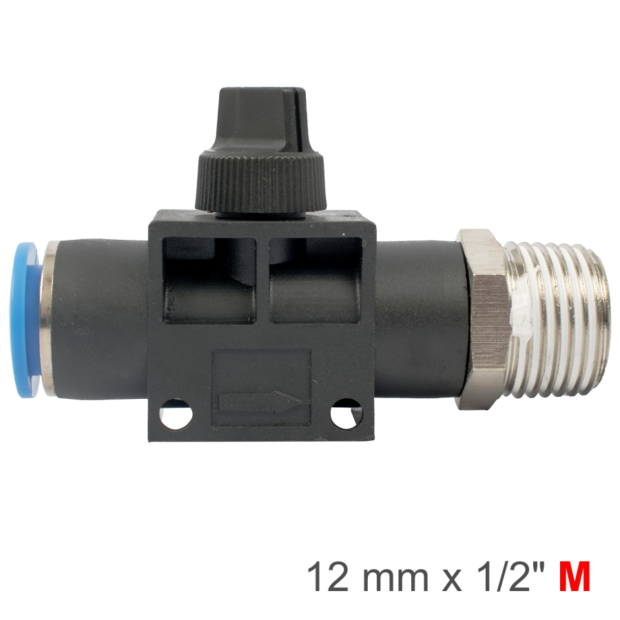 (image for) Pu Hose Fitting Valve 12mm X 1/2'm
