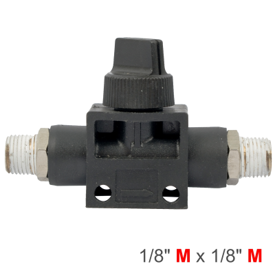 (image for) Pu Hose Fitting Valve 1/8'm X 1/8'm