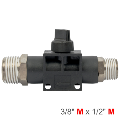 (image for) Pu Hose Fitting Valve 3/8'm X 1/2'm