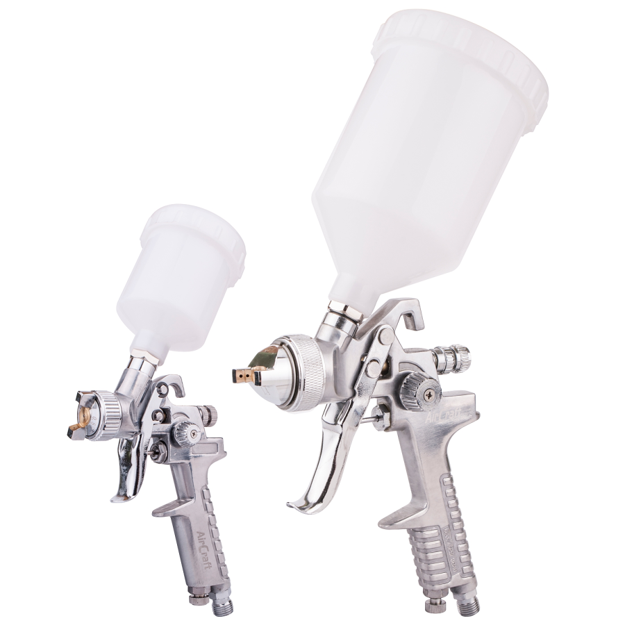 (image for) Spray Gun Kit Sg H827 & Sg H2000 Combo With Polished Body Hvlp