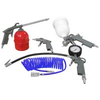 Five Pce Kit G Feed Sp Gun Air Dust Par Washer Tyre Inf & Spir Hose (image for) Five Pce Kit G Feed Sp Gun Air Dust Par Washer Tyre Inf & Spir Hose
