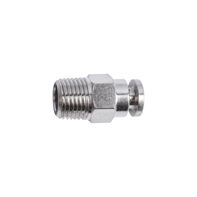 (image for) Metal Pu Fitting Straight 4mm X 1/8' M