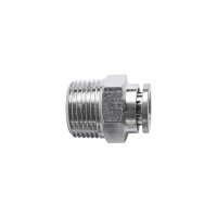 (image for) Metal Pu Fitting Straight 8mm X 3/8' M