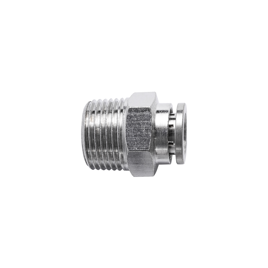 (image for) Metal Pu Fitting Straight 8mm X 3/8' M
