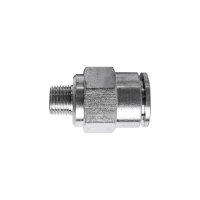 (image for) Metal Pu Fitting Straight 12mm X 1/8' M