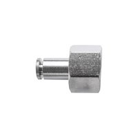 (image for) Metal Pu Fitting Straight 4mm 1/4' F