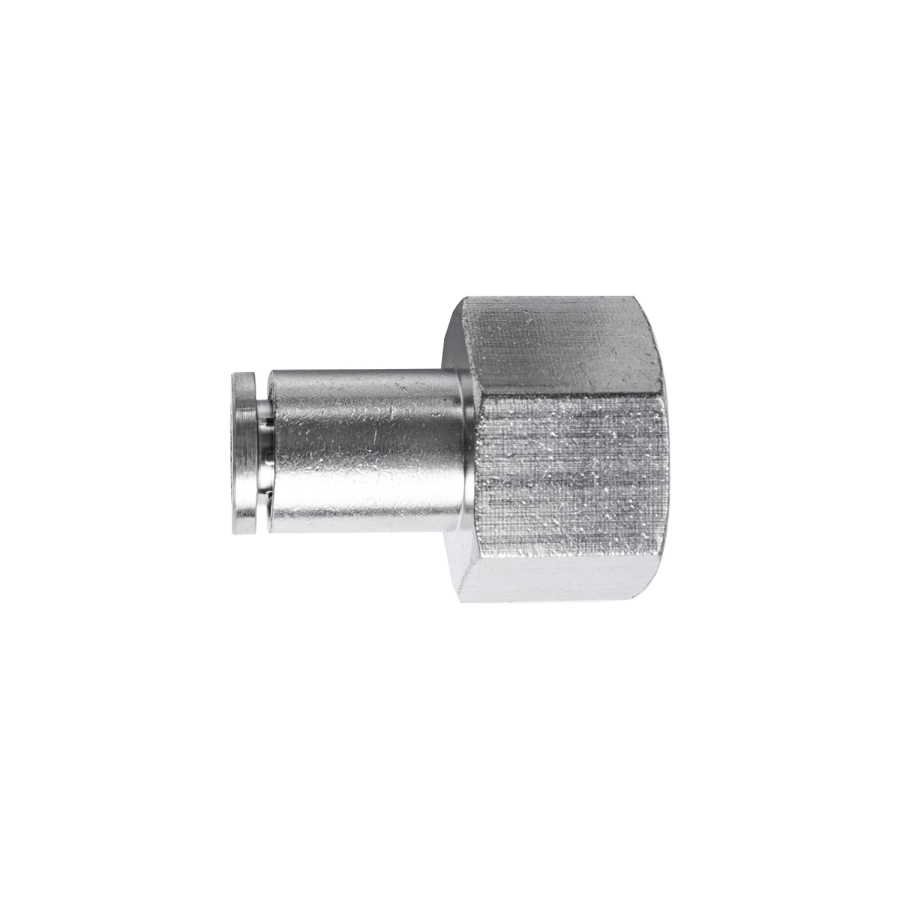 (image for) Metal Pu Fitting Straight 6mm 3/8' F