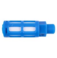 (image for) Plastic Breather Silencer 1/4' M Blue