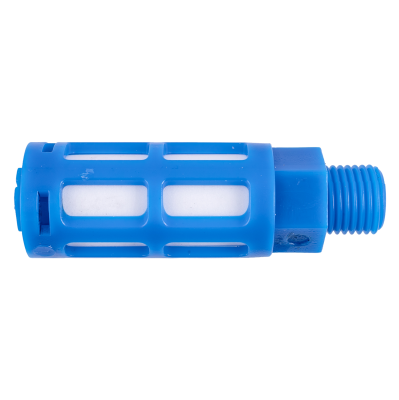 (image for) Plastic Breather Silencer 1/4' M Blue