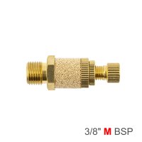 (image for) Flow Control Silencer Brass 3/8' M