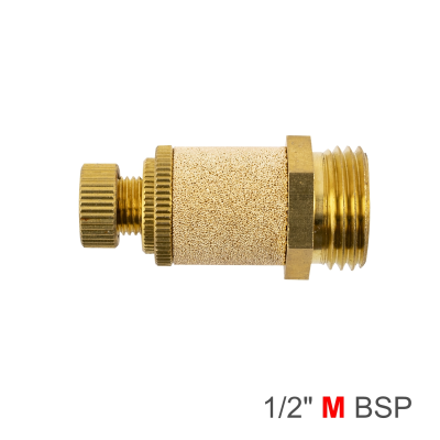 (image for) Flow Control Silencer Brass 1/2' M