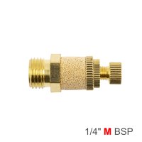 (image for) Flow Control Silencer Brass 1/4' M