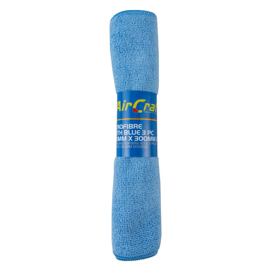 (image for) Microfibre Cloth Blue 3pc 300mm X 300mm 200gsm
