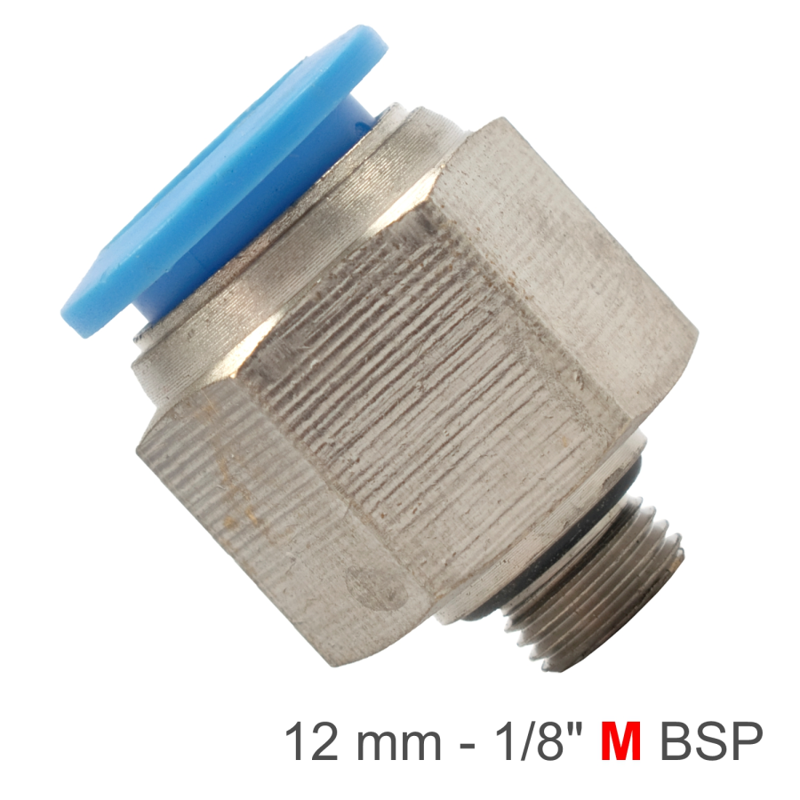 (image for) Pu Fitting Str. Stud W/o-ring 12mm-1/8' M