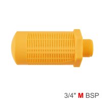 (image for) Plastic Breather Silencer 3/4' M Orange