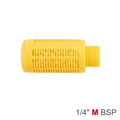 (image for) Plastic Breather Silencer 1/4' M Orange
