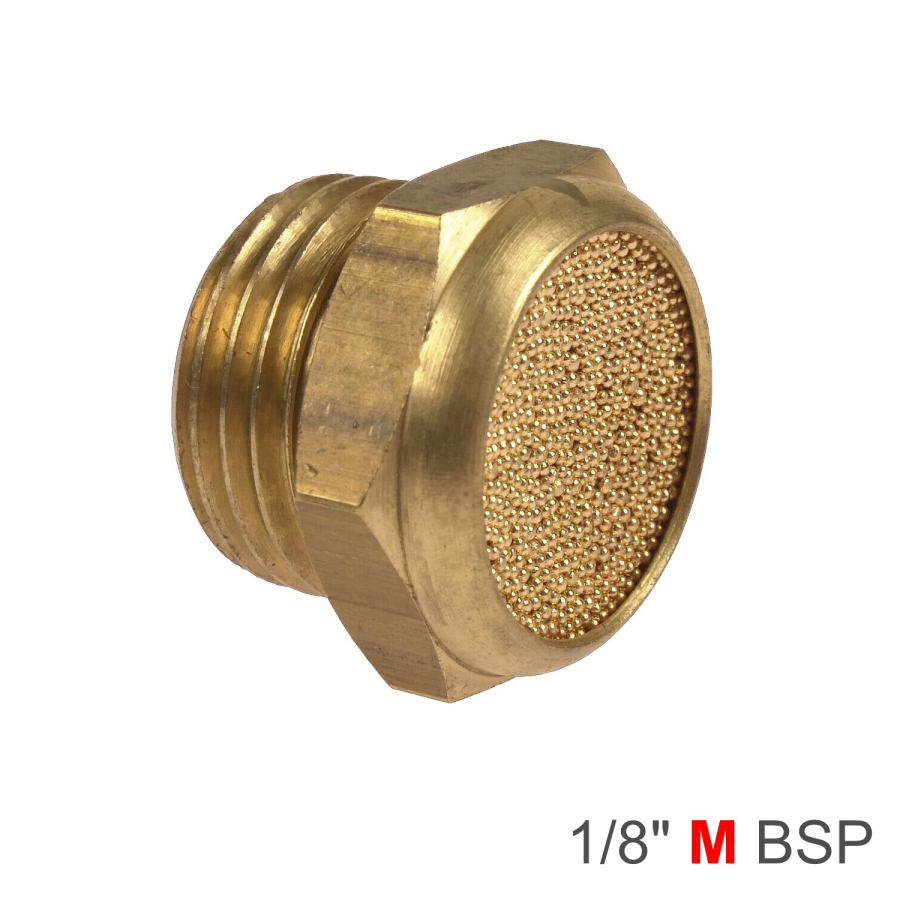 (image for) Muffler Brass Flat 1/8' Male