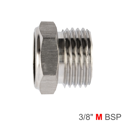 (image for) Muffler Metal Flat 3/8' Male