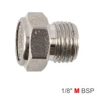 (image for) Muffler Metal Flat 1/8' Male
