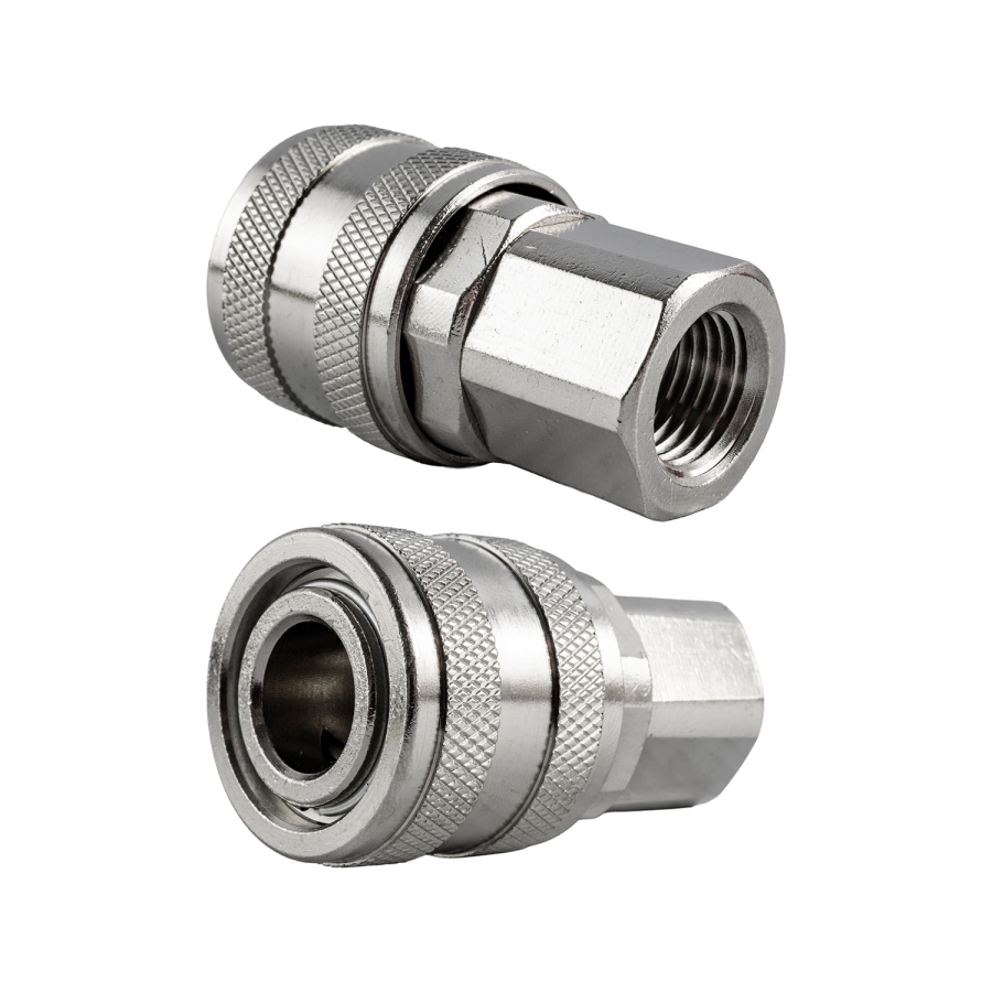 (image for) Quick Coupler Aro Style Brass N/plated 1/4' Female