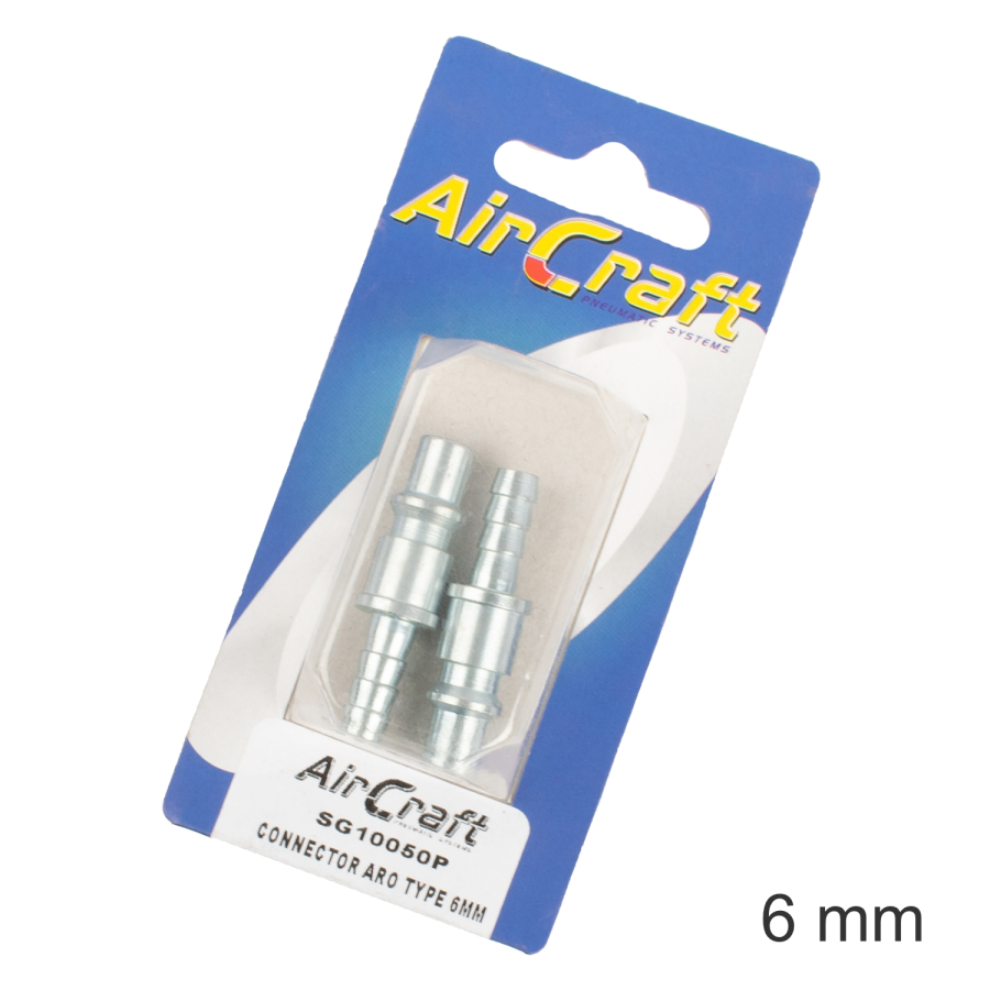 (image for) Connector Aro Type 6mm Hosetail 2pc Pack