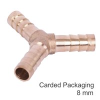Y Type Hose Connector 8mm 1pce Blister (image for) Y Type Hose Connector 8mm 1pce Blister