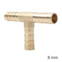 (image for) T Type Hose Connector 8mm Bulk