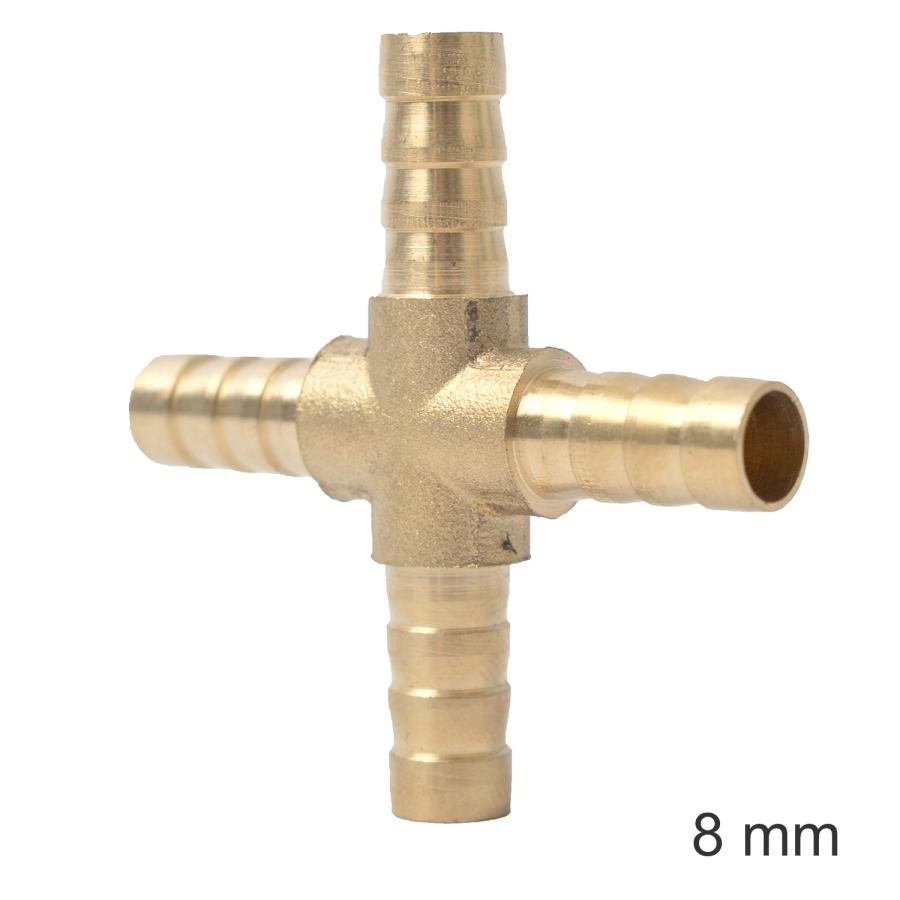 (image for) 4 Way Hose Connector 8mm