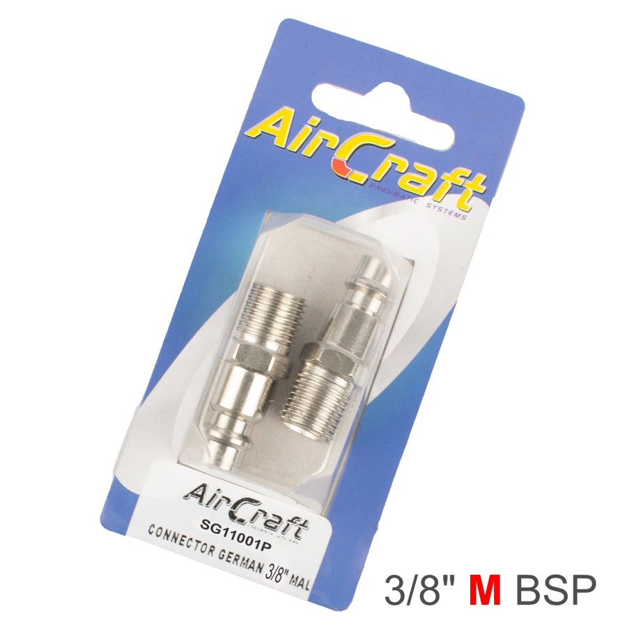 (image for) Connector German 3/8' Male 2pc Pack