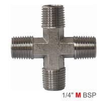 Cross Type Connector Mmmm 1/4' (image for) Cross Type Connector Mmmm 1/4'
