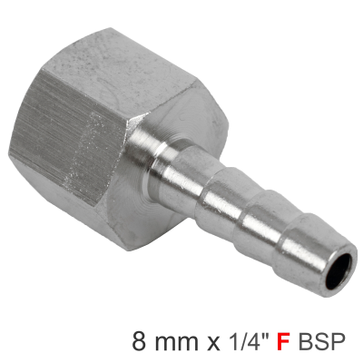 (image for) Hosetail 1/4'f X 8mm Bulk