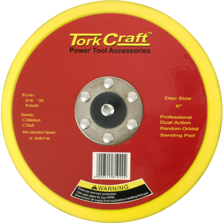 (image for) Da Sander Pad Psa 5 16 - 24unf Med Soft 150mm 6'