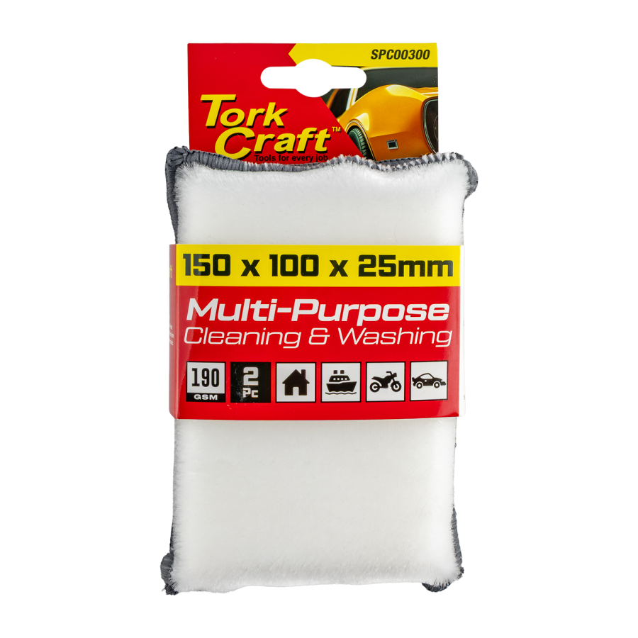 (image for) Cleaning Sponge 2pc Genl Purp. Microfibre